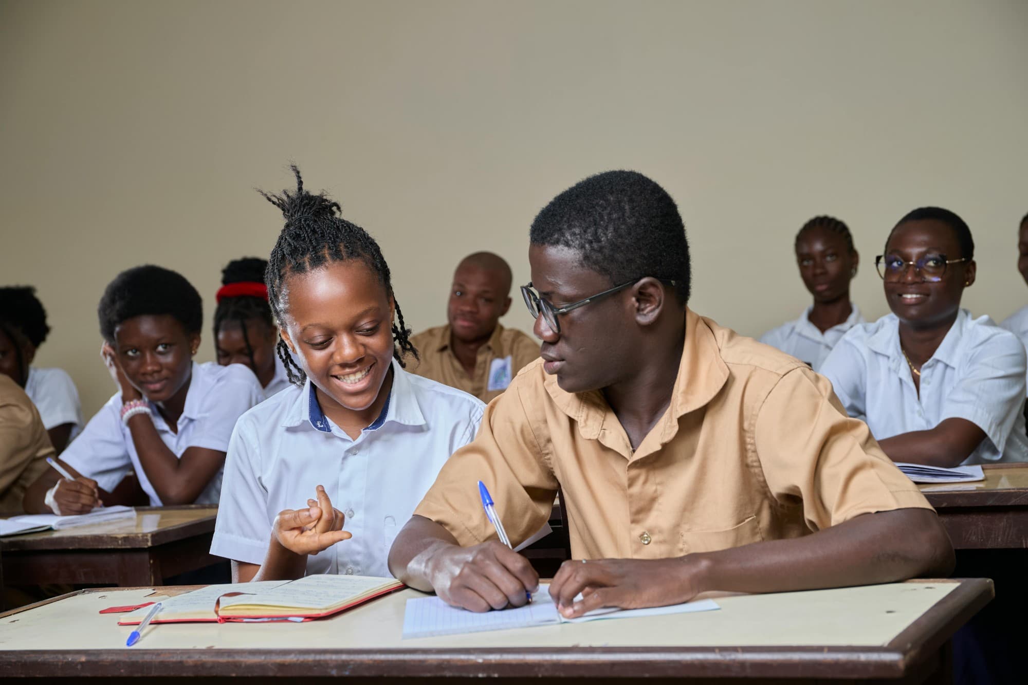 BECE students in class